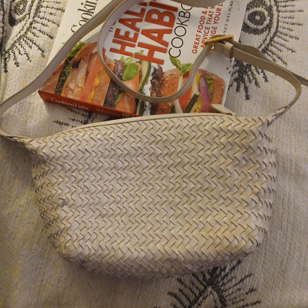 Madewell Chalk White Woven Shoulder Bag